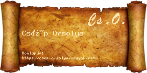 Csép Orsolya névjegykártya