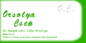 orsolya csep business card